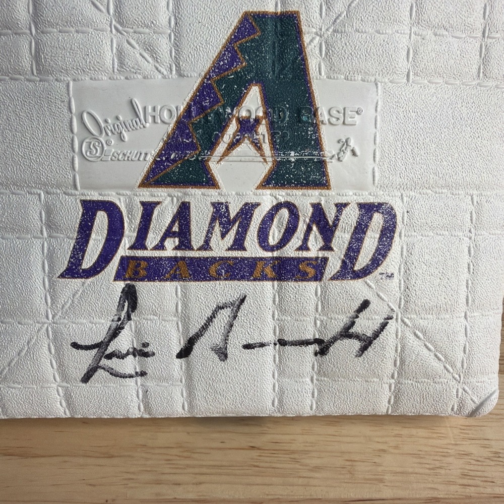 Luis Gonzales Autograph Hollywood Base Arizona Diamondbacks No COA - Picture 2 of 7